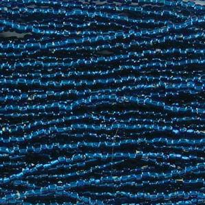 G3/12-265 12/0 3 Cut Blue Silverlined