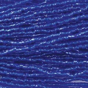 G3/12-267 12/0 3 Cut Montana Blue Silverlined