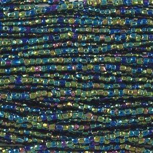 G3/12-349 12/0 3 Cut Dark Green Iris