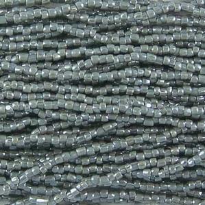 G3/12-602 12/0 3 Cut Gray Opaque Luster