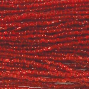 G3/12-715 12/0 3 Cut Red Satin