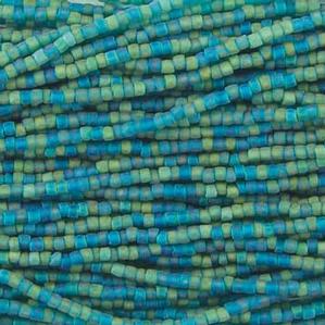 G3/12-958 12/0 3 Cut Teal Iris Matte