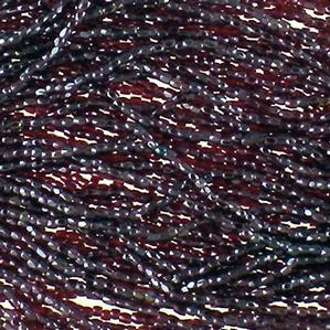 G3/12-614 12/0 3 Cut Dark Red Transparent Luster