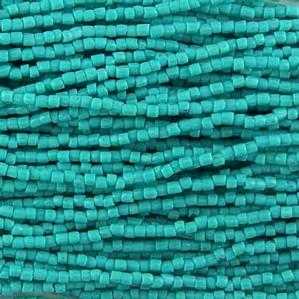 G3/9-055 9/0 3 Cut Turquoise Green Opaque