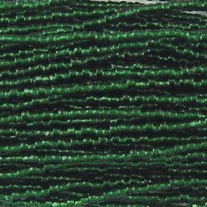 G3/9-248 9/0 3 Cut Dark Green Silverlined