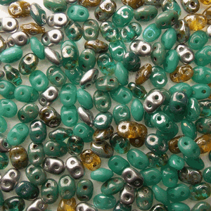 G33-4354 Super Duo - Turquoise Silver Mix