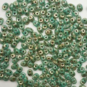 G33-4454 Super Duo - Turquoise/Gold Metallic