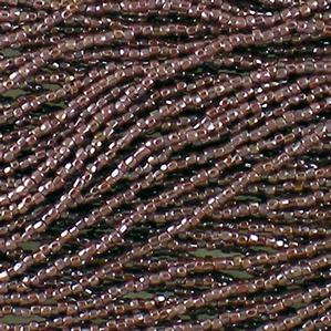 G3/12-698 12/0 3 Cut Dark Brown Luster