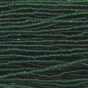 G4-148 13/0 Charlotte Cut - Dark Green Transparent