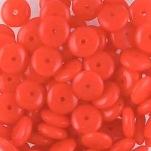 G40-025 - 6mm Discs - Orange Opaque
