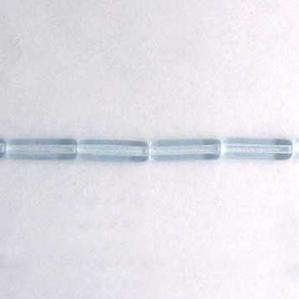 G41-182 - 14x4mm Glass Hot Dogs-Pl Lavend/Blu Tran