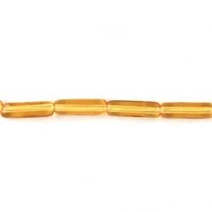 G41-192 - 14x4mm Glass Hot Dogs - Lt. Amber Trans