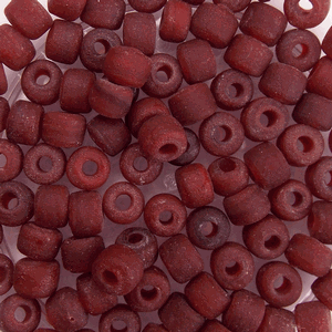 G410-9112 Crow Beads - Maroon Transparent Matte
