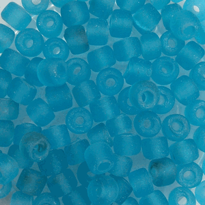 G410-9153 Crow Beads - Lt Aqua Transparent Matte