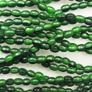 G42-648 5mmx4mm Oval - Dk Green Silk