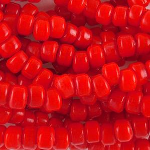 G420-016 Crow Beads - Red Opaque