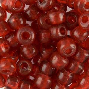 G420-125 Crow Beads - Orange Transparent