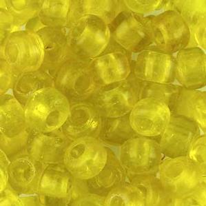 G420-135 Crow Beads - Yellow Transparent