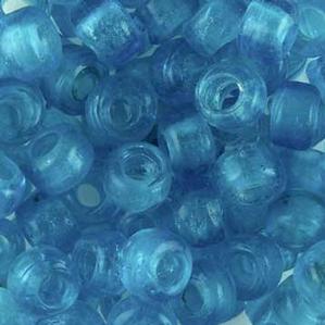 G420-153 Crow Beads - Aqua  Transparent