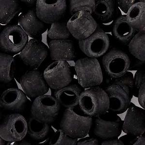 G420-9001 Crow Beads - Black Opaque Matte