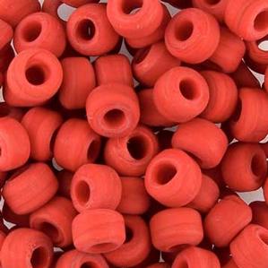G420-9023 Crow Beads - Dark Orange Opaque Matte