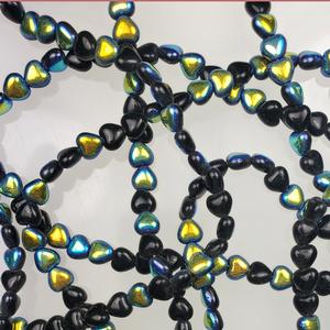 G45-301 - 6mm Hearts - Jet AB
