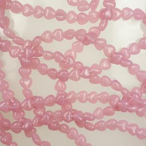 G45-775 - 6mm Hearts - Pink Opal