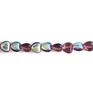 G46-387 8mm Hearts - Amethyst AB