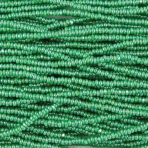 G4X-645 13/0 Charlotte Cut - Green Opaque  Luster