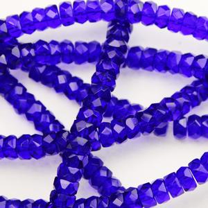 G521-168 Russian Faceted Copies - Cobalt Transparent