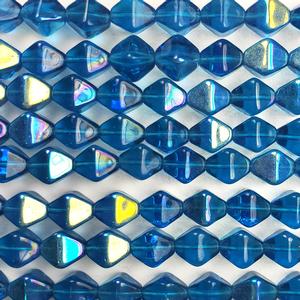 G53-357 8mm Bi-Cone - Capri Blue AB