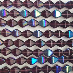 G53-388 8mm Bi-Cone - Dark Amethyst AB