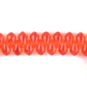 G55-125 Tiny Tim Teardrops - Orange Transparent