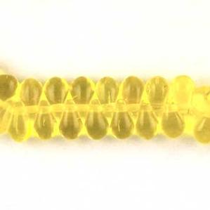 G55-135 Tiny Tim Teardrops - Yellow Transparent