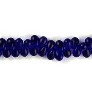 G55-168 Tiny Tim Teardrops - Cobalt Transparent