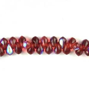 G55-315 Tiny Tim Teardrops - Red AB