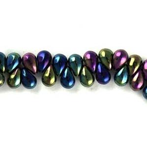 G55-349 Tiny Tim Teardrops - Dark Green Iris