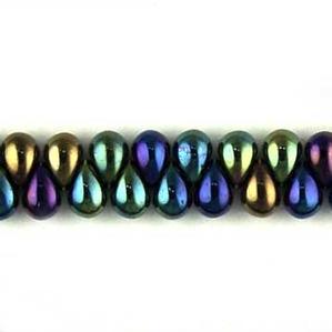 G55-369 Tiny Tim Teardrops - Dark Blue Iris