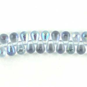 G55-382 Tiny Tim Teardrops - Pale Lavender Blue AB
