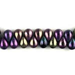 G55-389 Tiny Tim Teardrops - Purple Iris