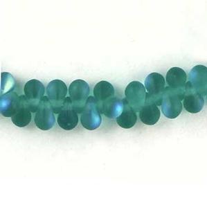 G55-956 Tiny Tim Teardrops - Green Aqua Ghost