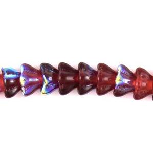 G59-317 Glass Bell-Flower - Ruby AB