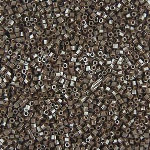 G6-098 15/0 Hex Cut - Dark Brown Opaque