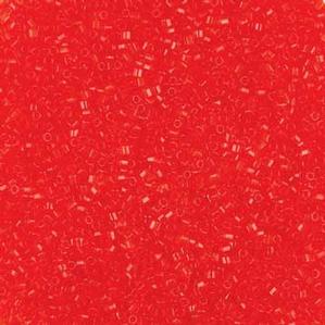 G6-118 15/0 Hex Cut - Light Red-Orange Transparent