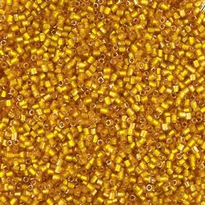 G6-225 15/0 Hex Cut - Orange Silverlined