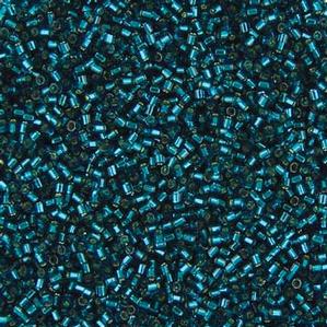 G6-258 15/0 Hex Cut - Teal Silverlined