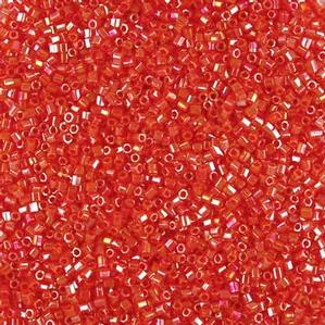 G6-323 15/0 Hex Cut - Orange Opaque Iris