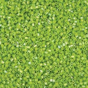 G6-343 15/0 Hex Cut - Light Green Op. Iris