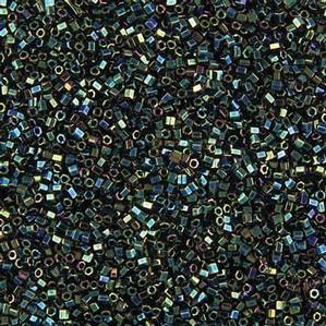G6-349 15/0 Hex Cut - Dark Green Iris