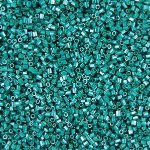 G6-457 15/0 Hex Cut - Turquoise Metallic